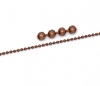Picture of Alloy Ball Chain Findings Antique Copper 2.4mm( 1/8") Dia, 10 M