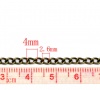 Picture of Alloy Open Link Curb Chain Findings Antique Bronze 4x3mm(1/8"x1/8"), 10 M