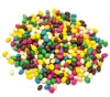 Immagine di Legno Separatori Perline Barile Colore Misto Nulla Disegno Circa 6mm x5mm - 6mm x4mm, Foro: Circa 1.8mm, 1500 Pz