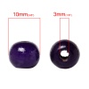 Изображение Бусины-разделители 10x9mm "Круг" Фиолетовые Древесиные,проданные 200 шт/уп