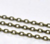 Bild von Eisen(Legierung) Gliederkette Kette Antik Bronze 4x3mm, 10 Meter