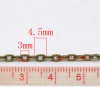 Imagen de Link Cable Cadena Aleación Tono Bronce 4.5x3mm 10M