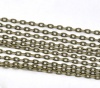Picture of Iron Based Alloy Link Cable Chain Findings Antique Bronze 5x3mm(2/8"x1/8"), 10 M