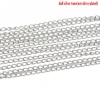 Picture of Iron Based Alloy Open Link Curb Chain Findings Silver Tone 5.5x3.5mm(2/8"x1/8"), 6 M