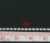 Изображение Фурнитуры Цепи из Шариков 2mm Медь Посеребренные,проданные 10M