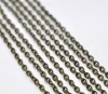 Picture of Iron Based Alloy Open Textured Link Cable Chain Findings Antique Bronze 4.5x3mm(1/8"x1/8"), 10 M