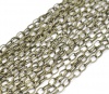 Picture of Iron Based Alloy Textured Link Cable Chain Findings Antique Bronze 8x5.5mm(3/8"x2/8"), 10 M
