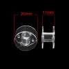 Image de Bobine de Fil en Plastique Transparent Navettes pour Machine à Coudre 20mm x 11mm, 50 PCs