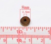 Picture of Coffee Rondelle Natural Wood Spacer Beads 8mm, sold per packet of 1000