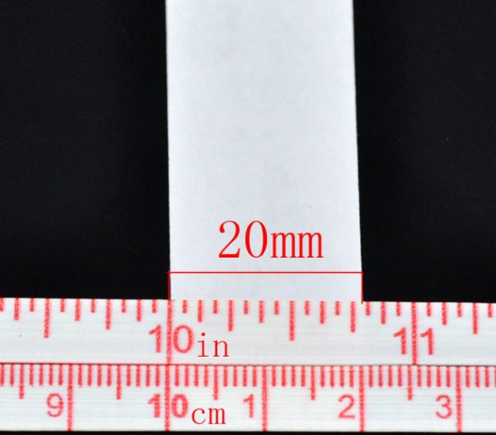 Immagine di Carta Nastro Adesivo Bianco Nulla Disegno 18m x 20.0mm, 5 Pz (Circa 14M/Rotolo)