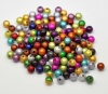 Picture of Acrylic Miracle Illusion Bubblegum Beads Round At Random Mixed Pearlized About 8mm Dia, Hole: Approx 2mm, 300 PCs