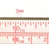Imagen de Hierro Cerrar Enlace Curb Cadena,Tono Bronce,1.8x1.3mm 10M