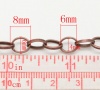 Picture of Iron Based Alloy Open Link Cable Chain Findings Antique Copper 8x6mm(3/8"x2/8"), 4 M