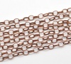 Picture of Iron Based Alloy Open Link Cable Chain Findings Antique Copper 8x6mm(3/8"x2/8"), 4 M