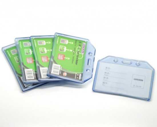 Immagine di ABS Porta Carta D'identità Blu 9.5cm x 7.3cm, 5 Pz