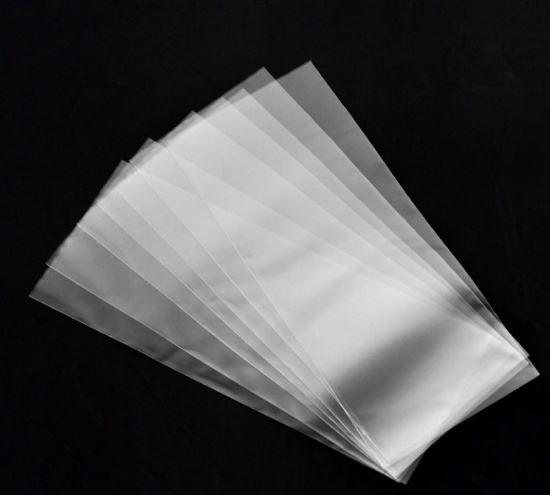 Picture of OPP Plastic Open Top Bags Rectangle Transparent 30cm x12cm(11 6/8" x4 6/8"), 100 PCs