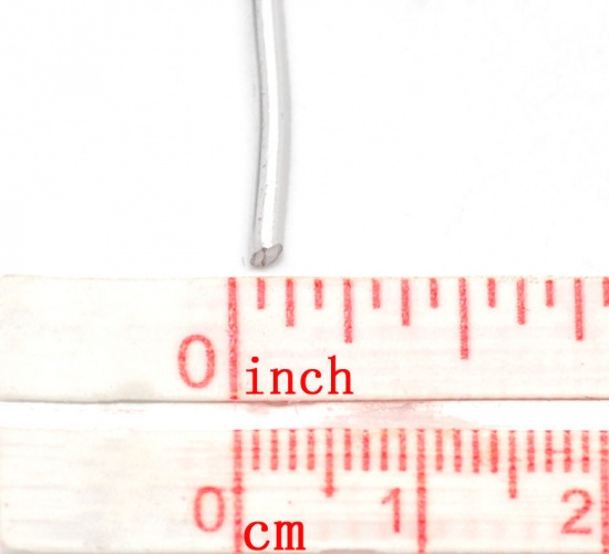 Immagine di Alluminio Filo per PerlineFilo, Corda Argento Placcato 2.0mm Dia, 1 Rotolo(Circa 10 M/Rotolo)