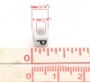 Image de Perle en Acrylique Cube Blanc Alphabet/Lettre au Hasard Noir 6mm x 6mm, Taille de Trou: 3.4mm, 500 PCs