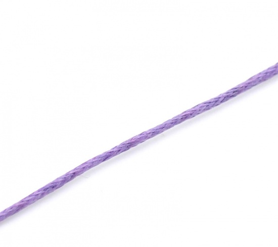 Picture of Cotton 80M(3149-5/8") Mauve Waxed Cotton Cord 1mm for Bracelet/ Necklace