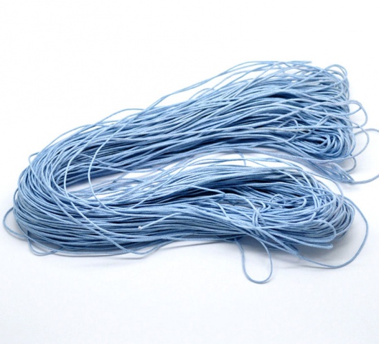 Bild von Hellblau Wax Wachs Schnur String Garn 1mm,verkauft eine Packung mit 80M