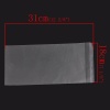 Picture of Plastic Self Seal Self Adhesive Bags Rectangle Transparent Clear (Usable Space: 28.5x18cm) 31cm x 18cm, 50 PCs
