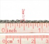 鉄系合金 編みチェーン シルバートーン 2x1.5mm、 10 メートル の画像