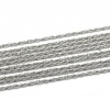 鉄系合金 編みチェーン シルバートーン 2x1.5mm、 10 メートル の画像