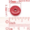 Image de Perles en Bois Plat - Rond Couleur au Hasard 10mm-11mm Dia, Tailles de Trous: 3.2mm, 500 Pcs