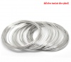 Bild von Silberfarbe Stahldraht Schmuckdraht 110mm-115mm Durchmesser,verkauft eine Packung mit 100