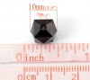Image de Perle Bubblegum en Acrylique Cube Couleur au Hasard Transparent à Facettes 10mm x 10mm, Taille de Trou: 2mm, 200 PCs