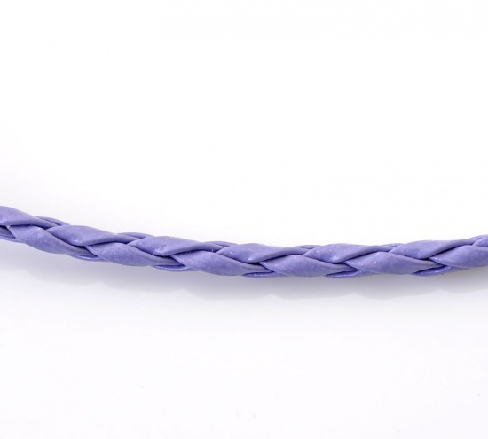 Picture of 10M Mauve Braiding Leatheroid Jewelry Cord 3mm(1/8")