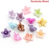 Picture of Acrylic Spacer Beads Flower At Random Mixed About 13mm x 13mm, Hole: Approx 1mm, 200 PCs