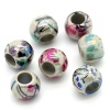 Picture of Acrylic Drawbench Bubblegum Beads Round At Random Mixed AB Color About 8mm Dia, Hole: Approx 4mm, 500 PCs