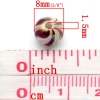 Immagine di Acrilato Separatori Perline Palla A Random AB Colore Circa 8mm Dia, Foro: Circa 1.5mm, 300 Pz