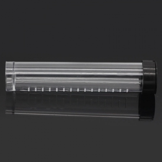 Image de Boîte de Rangement en Plastique Tube Transparent 10.6cm x 2.4cm, 5 PCs