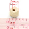 Picture of Wood Spacer Beads Polygon Natural 13x10mm Hole:Approx 2.9mm,80PCs