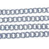 Imagen de Aluminio Enlace Curb Cadena Accesorios Azul 21x17mm, 1 M