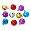 Picture of Brass Charm Pendants Christmas Ornament Jingle Bell At Random Mixed Blank 21mm x 16mm( 7/8" x 5/8"), 30 PCs                                                                                                                                                   