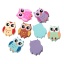 Picture of Natural Wood Spacer Beads Owl Halloween At Random Mixed About 21mm x18mm - 20mm x16mm, Hole: Approx 1.7mm, 100 PCs