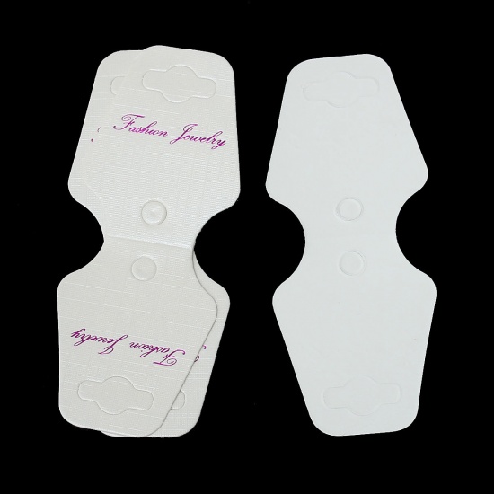 Image de Présentoir de Bijoux en Papier Vase Blanc Message 8cm x 3.2cm, 1 Lot (Env. 200 Papiers)