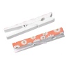 Picture of Wood Photo Paper Clothes Clothespin Clips Note Pegs At Random Mixed Flower Pattern 7.3cm x1.3cm(2 7/8" x 4/8"), 2 Packets(8 PCs/Packet)