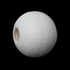 Image de Perles en Bois Forme Rond Blanc Diamètre: 8mm, Tailles de Trous: 2.4mm-3mm, 500 Pcs