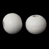 Immagine di Legno Separatori Perline Tondo Bianco Dia Circa: 8mm, Foro: Circa 2.4mm-3mm, 500 Pz