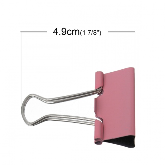 Immagine di Lega di Ferro Legante Clip Carta per Ufficio A Random 4.9cm x 3.2cm, 1 Scatola (Circa 24Pz/Scatola)