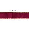 Picture of Polyester Ribbon Trim Red 25mm(1") Wide, 5 M