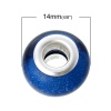 Immagine di Resina Stile EuropeoFascino Perline Tondo Circa A Random Circa 14mm x 9mm, Foro: Circa 5.1mm, 20 Pz