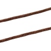 蝋引き糸 ジュエリー スレッド、コード コーヒー色 0.5mm 直径、 2 巻(約 100ヤード/巻) の画像