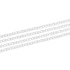 Immagine di Lega di Zinco Catena di Collegamenti Catena SingolareAccessore Argento Placcato 5x3mm , 10 M