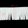 Picture of Velvet Faux Suede Fringe Tassel Trim White 30mm(1 1/8"), 2 M