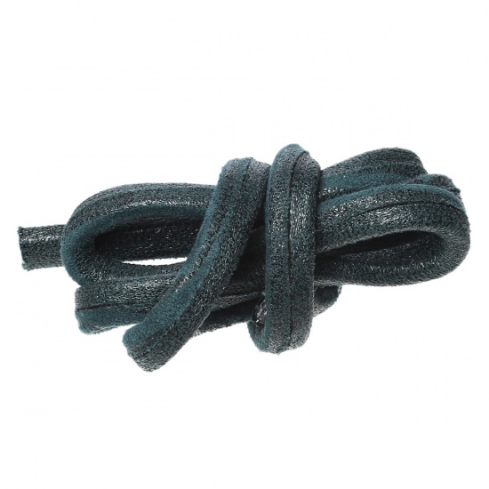 Picture of Polyurethane Fabric Jewelry Rope Blue Gray 11.0mm( 3/8"), 2 M